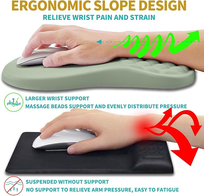Hokafenle 2 in 1 Ergonomic Mouse Pad Wrist Support & Wrist Rest - Image 5