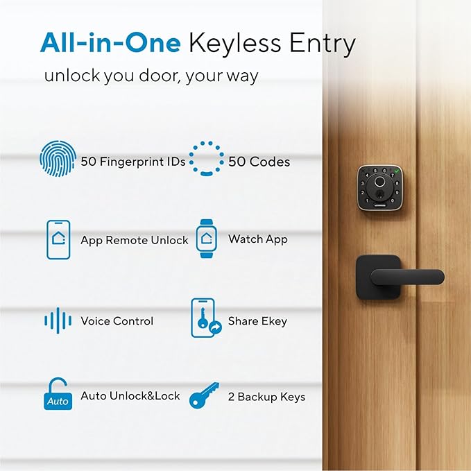 ULTRALOQ Bolt Fingerprint Smart Lock - Image 2
