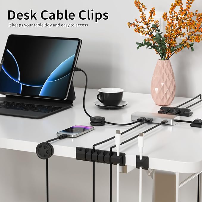 XenovaX 9 Pack Cord Organizer Clips - Image 6