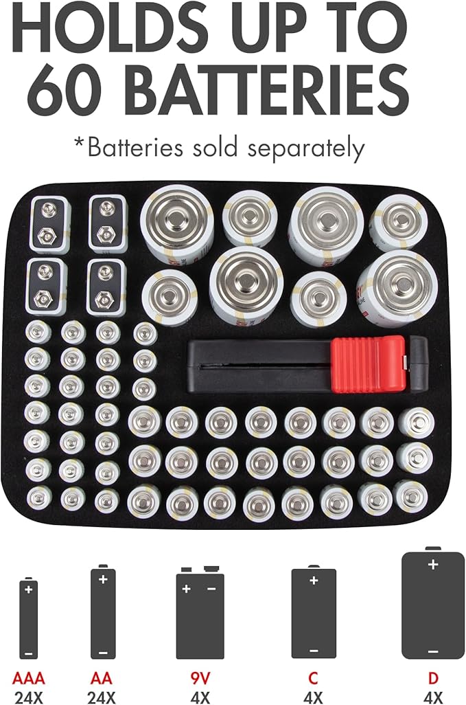 Tenergy Battery Organizer Storage Case - Image 3