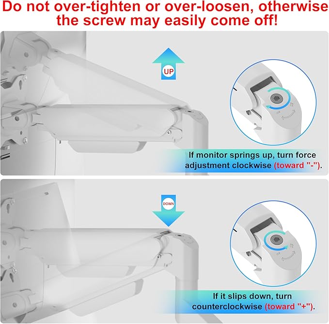 Fydeamer Dual Monitor Arm for 17-35" Screens up to 24.2 lbs, Ergonomic Gas - Image 8