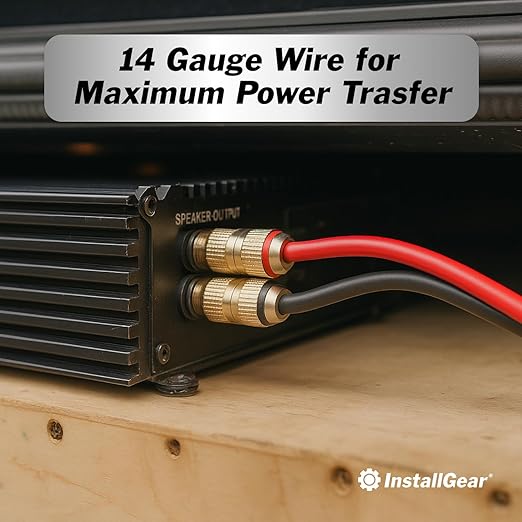 InstallGear 14 Gauge Speaker Wire - 30 Ft Copper Clad Aluminum Speaker Cable - - Image 2