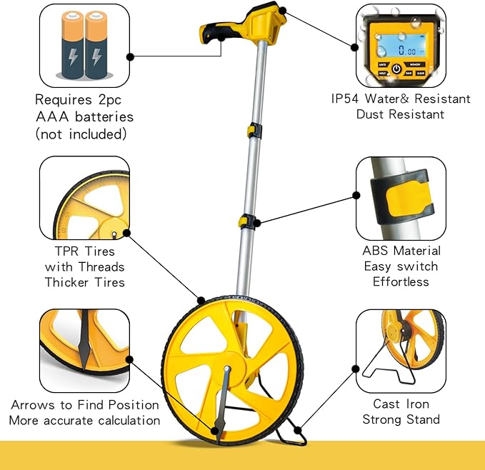Zozen Measuring Wheel Digital Display High Precision, Premium Measure Wheel - Image 3