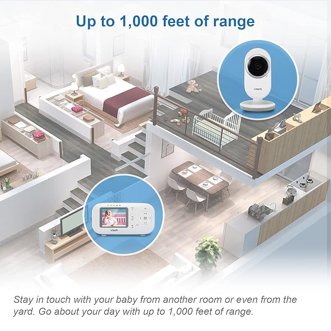 VTech VM320 Baby Monitor, 2.4" Screen - Image 3