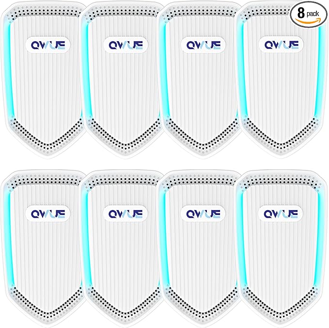 8Pack Air Ionizer for Home Negative Ion Air Purifier Plug In, Mini Filterless by QWUE