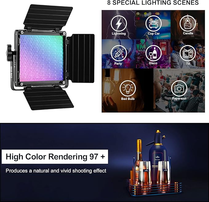 GVM 850D RGB LED Video Lights - Image 5