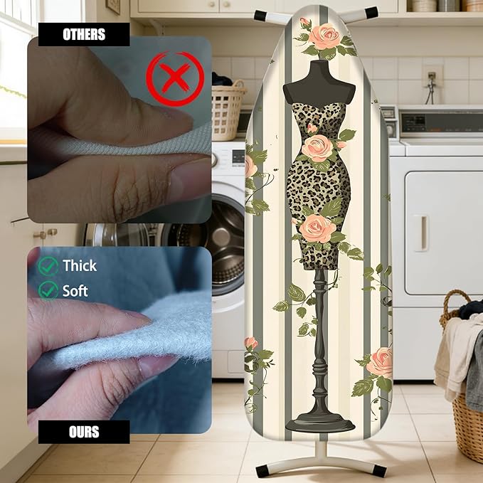 Nuxovilar Ironing Board Cover Needle Cotton 15x54 Inches | Ironing Board Cover - Image 4