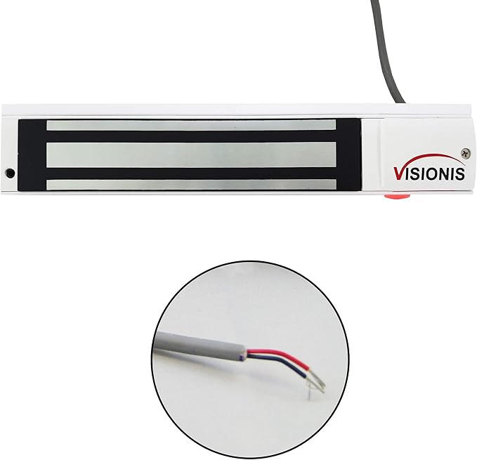 Visionis VS-VISML600LED-WH Indoor 600lbs White Electromagnetic Lock - Image 5