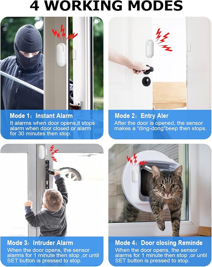 SanJie Window Alarm Sensors Door Alarms - Image 8