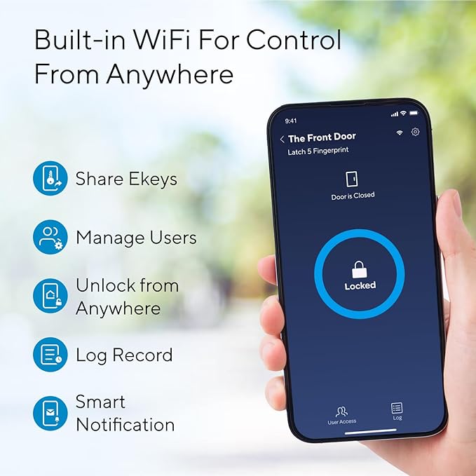 ULTRALOQ Latch 5 World's First Built-in WiFi Smart Lock - Image 4