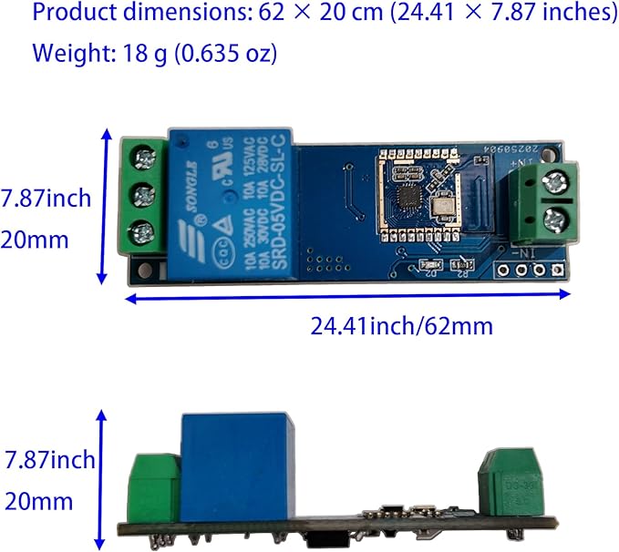 Swianic Single Channel Bluetooth Proximity Switch Module, - Image 3