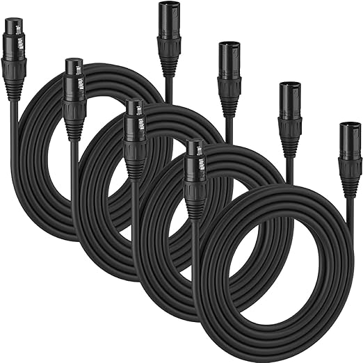 MFL. 10 ft Flexible DMX Cable 3 Pin Signal XLR Male to Female Cable Wire by MFL