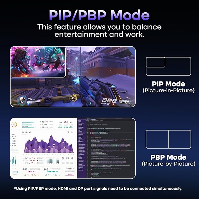 Amzfast 27 Inch Gaming Monitor 320Hz 240Hz WQHD 2560 x 1440p Fast IPS Monitor - Image 4