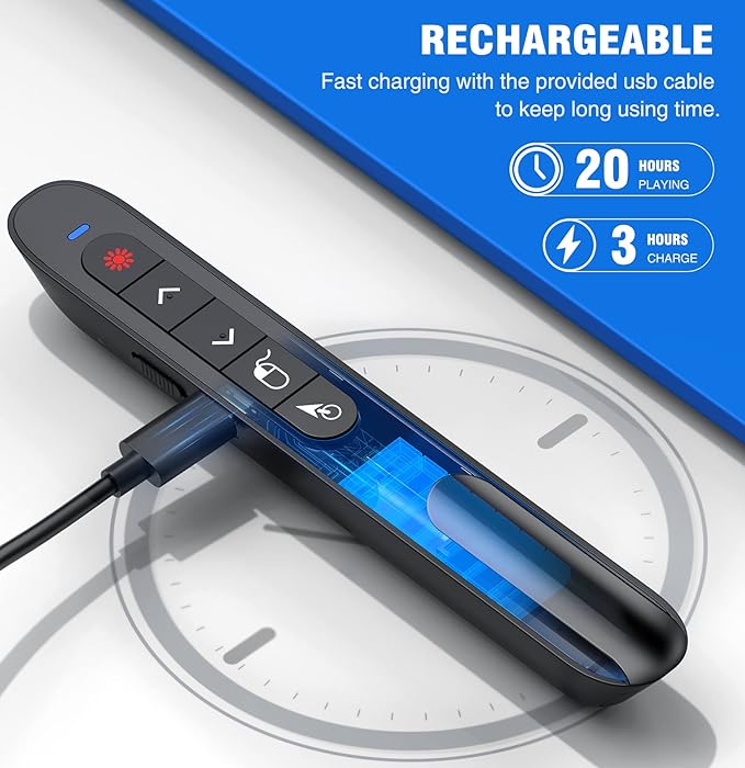 DINOSTRIKE USB-A and USB-C Presentation Clicker - Image 4