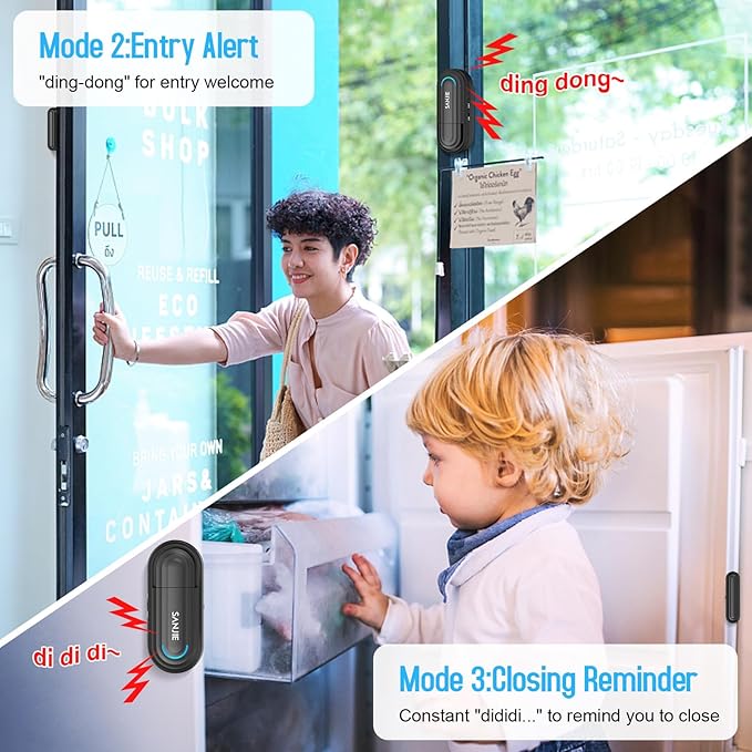 Pool Door Alarms for Home Security Loud, 0-120 Db Volume Ajustable - Image 3