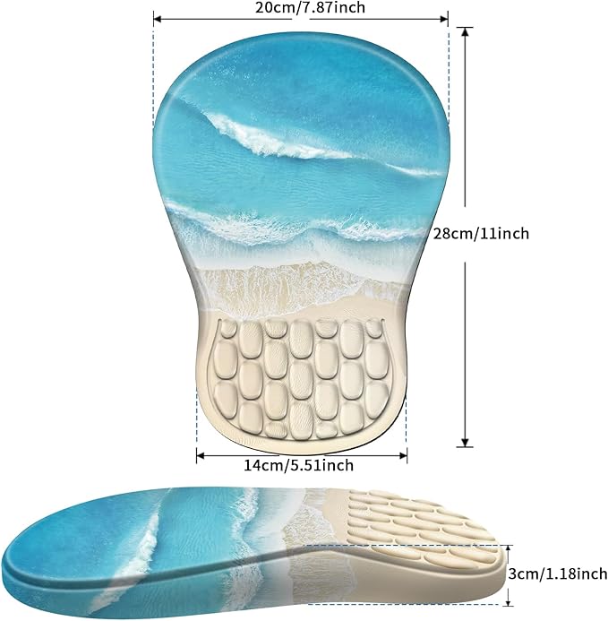 YIWEI Ergonomic Mouse Pad with Wrist Rest - Image 6