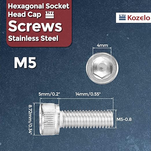 Kozelo 40pcs Socket Head Cap Screws - Image 2