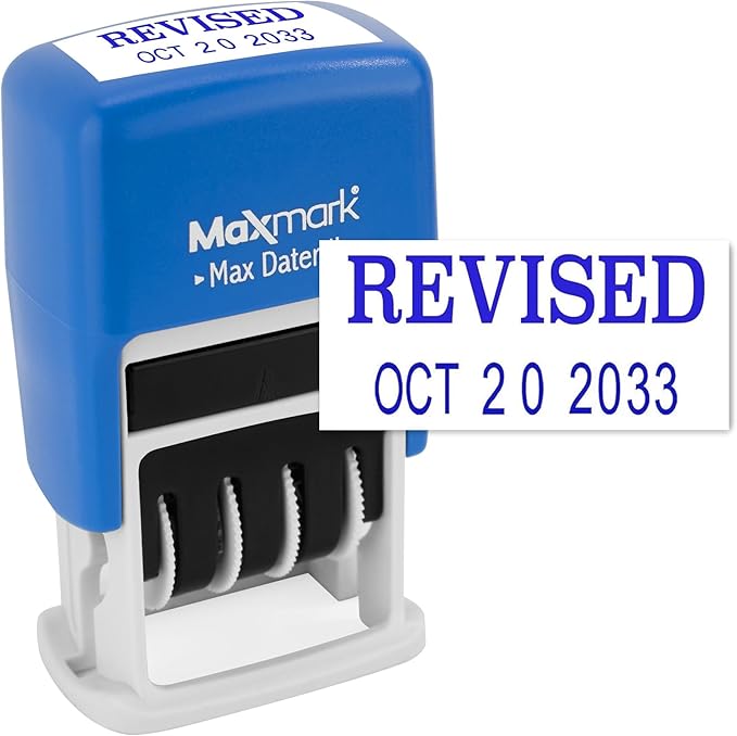 MaxMark Self-Inking Rubber Date Office Stamp by Maxmark