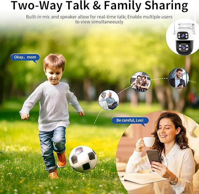 VSTARCAM Dual-Lens Security Cameras Wireless Outdoor, Pan/Tilt 360° View - Image 5