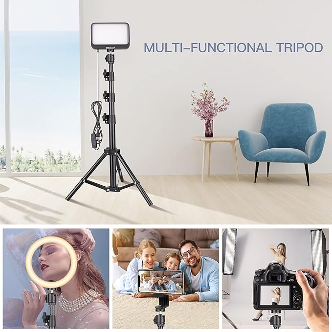UBeesize LED Video Light Kit, for Zoom, Game Streaming - Image 7