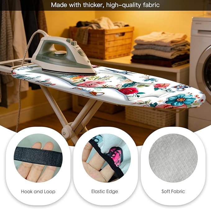 Nuxovilar Ironing Board Cover Needle Cotton 15x54 Inches | Ironing Board Cover - Image 5