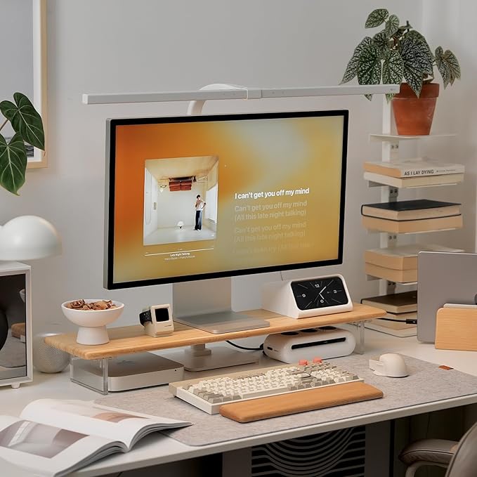 ROCDEER Bamboo Monitor Stand Riser - Image 4