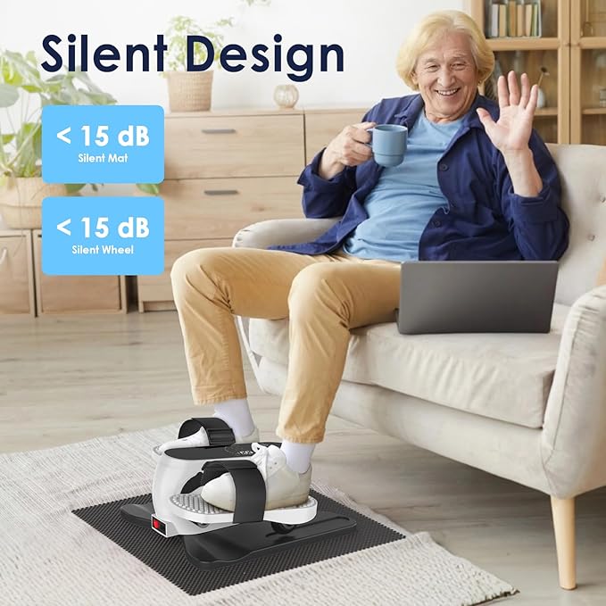 2025 New Under Desk Elliptical Machine, Portable Seated Pedal Exercise Machine - Image 2