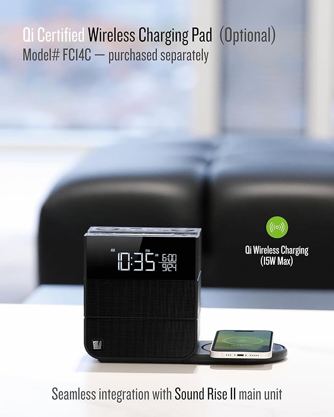 Soundfreaq Sound Rise II, SFQ-16: Bedside Alarm Clock Radio & Bluetooth Speaker - Image 8