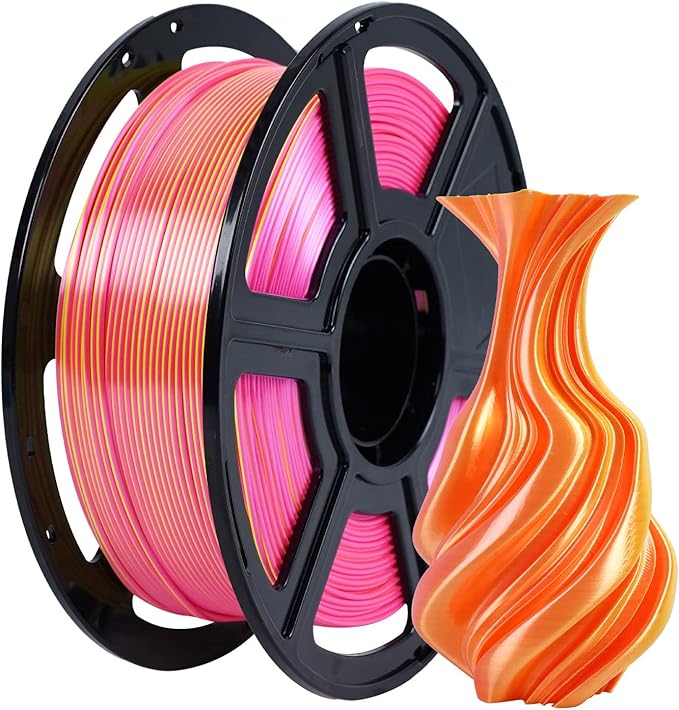 FLASHFORGE Silk Dual Color Filament, 3D Printer Filament Color Change 1kg Spool by FLASHFORGE