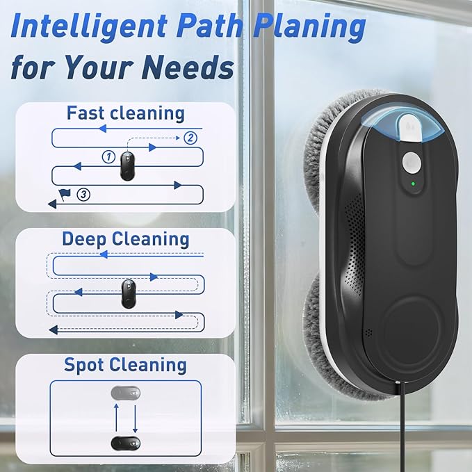 KKI Window Cleaning Robot, Automatic Window Cleaner Robot, Dual Spray, Max - Image 5