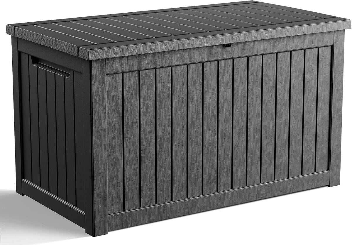 260 gallon outdoor deck box, lockable waterproof outdoor, main product view