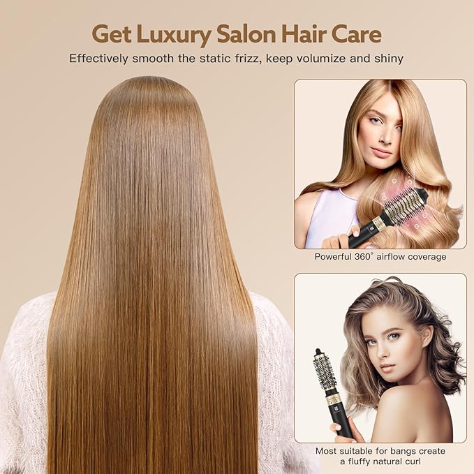 webeauty 5 in 1 Hot Air Styler, High-Speed Negative Ionic Hair Dryer - Image 5