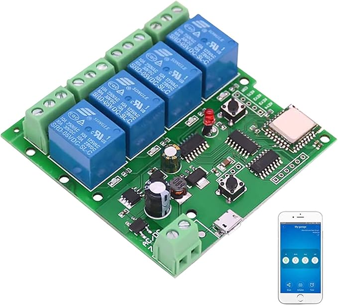Newgoal WiFi Wireless Inching Relay Monentary/Self-Locking Switch Module DIY by Newgoal