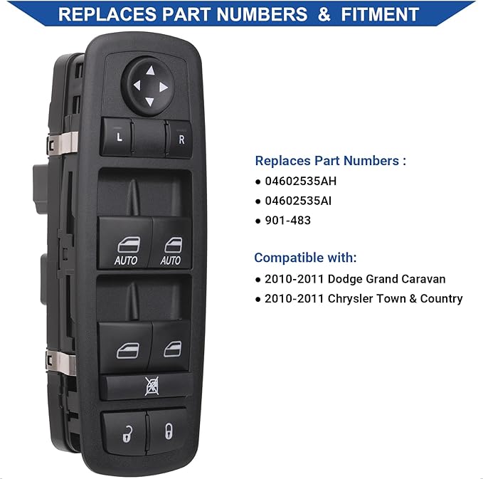 Obaee Driver Side Window Switch Power Control Button Compatible - Image 2