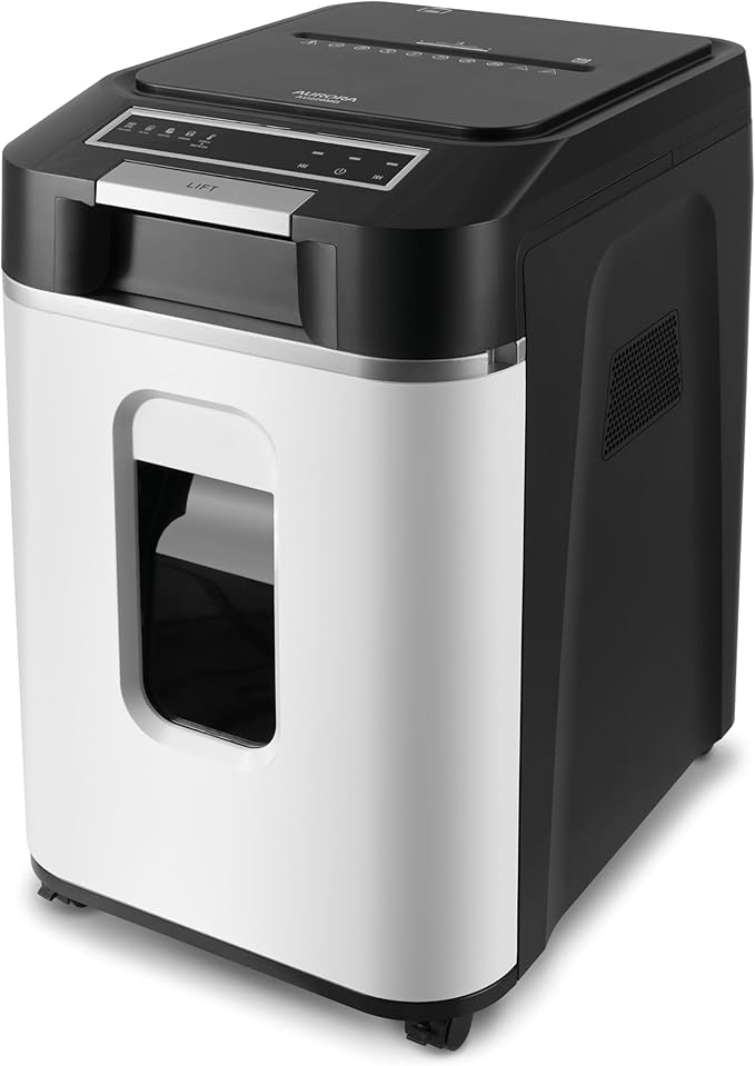 Aurora Commercial Grade 220-Sheet Auto Feed High Security Micro-Cut Paper by Aurora