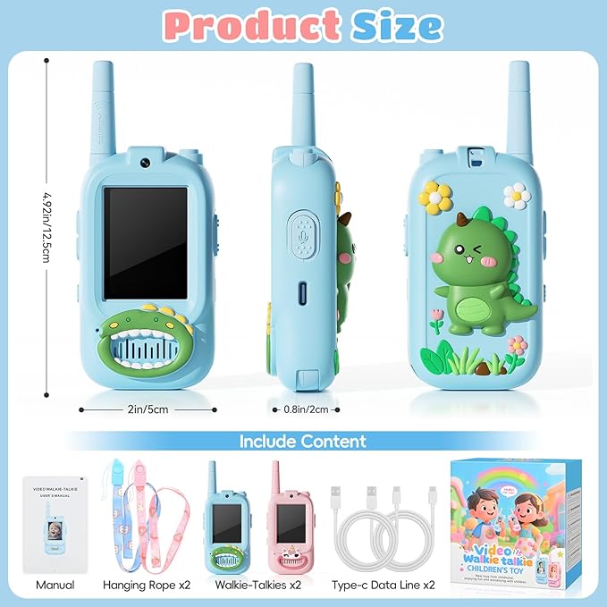 Video Walkie Talkies for Kids – Kids Walkie Talkies 2 Pack - Image 6
