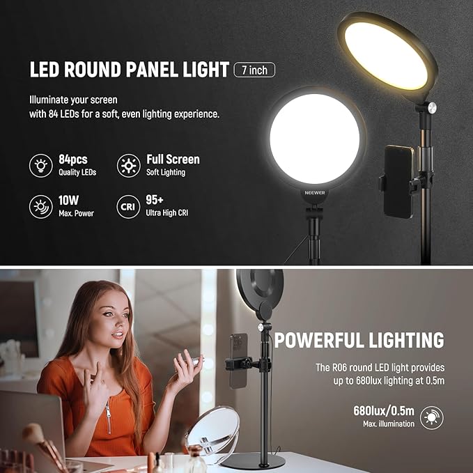 NEEWER Basics 7" Desk Ring Light - Image 2