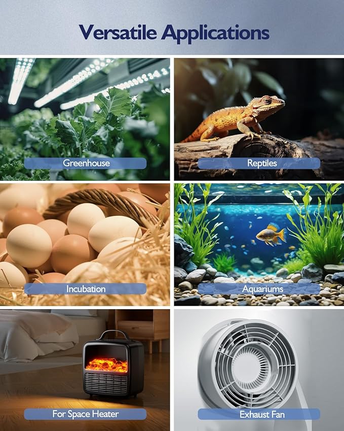 ZILLSEA Digital Temperature Controller, Heating & Cooling Thermostat Plug Outlet - Image 7