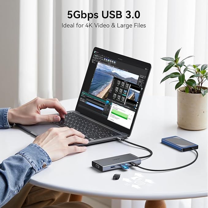 USB C Docking Station Dual Monitor Adapter - Image 7