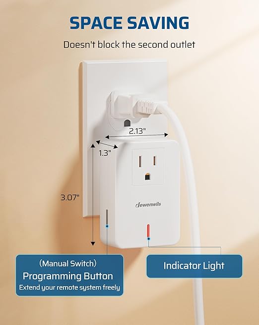 DEWENWILS Remote Control Outlet Wireless Wall Mounted Light Switch, Electrical - Image 4