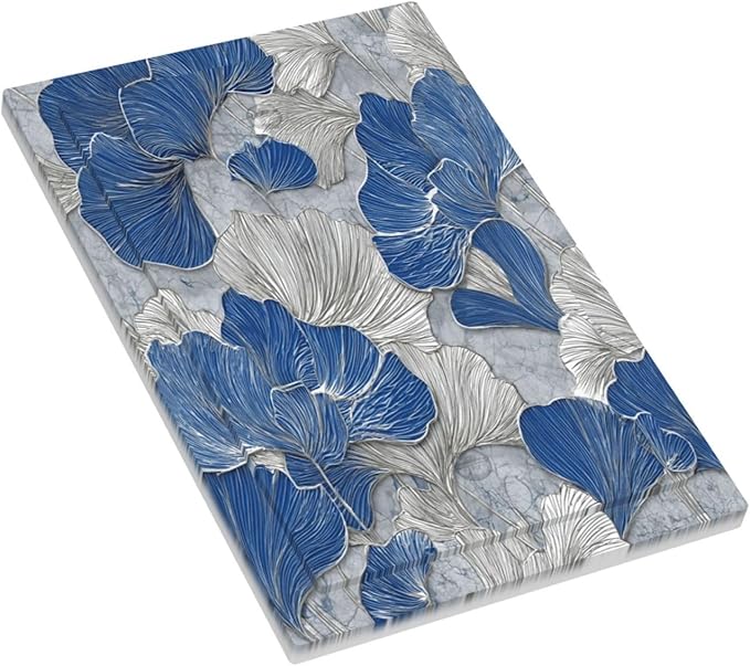 Bvtewkhz Abstract Blue Marble Plant Leaves No Device Single Blank Decorative - Image 3
