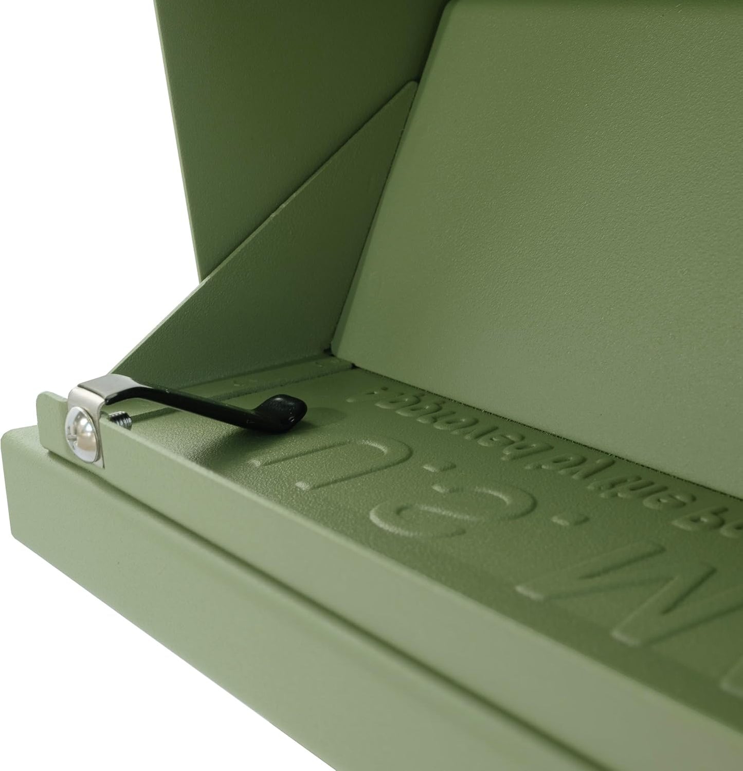 Mail Boss Mail Manager Mid Century Modern Locking Post Mount Mailbox | Patented anti-pry lock, accepts small packages, USPS approved, vandal-resistant galvanized steel curbside design.