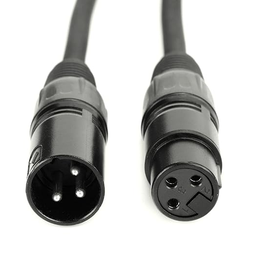 MFL. 6.6 ft Flexible DMX Cable 3 Pin Signal XLR Male to Female Cable Wire - Image 2