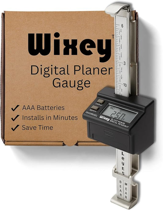 Wixey Digital Planer Gauge – Electronic Digital Readout & Thickness Measuring by Wixey