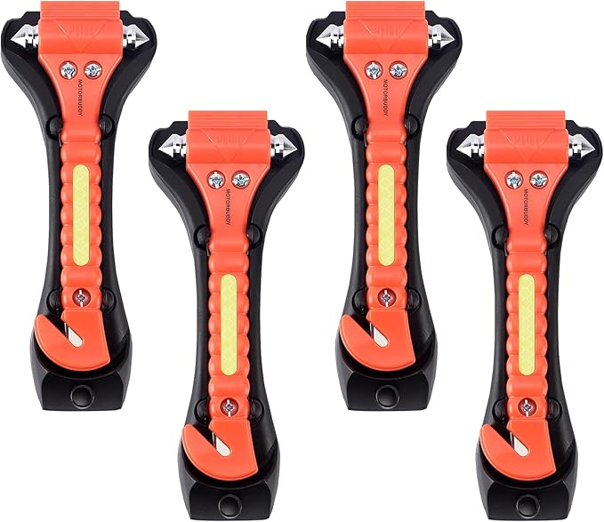 MOTORBUDDY 4-Pack Emergency Escape Hammer Seat Belt Cutter, Auto Car Safety - Image 8