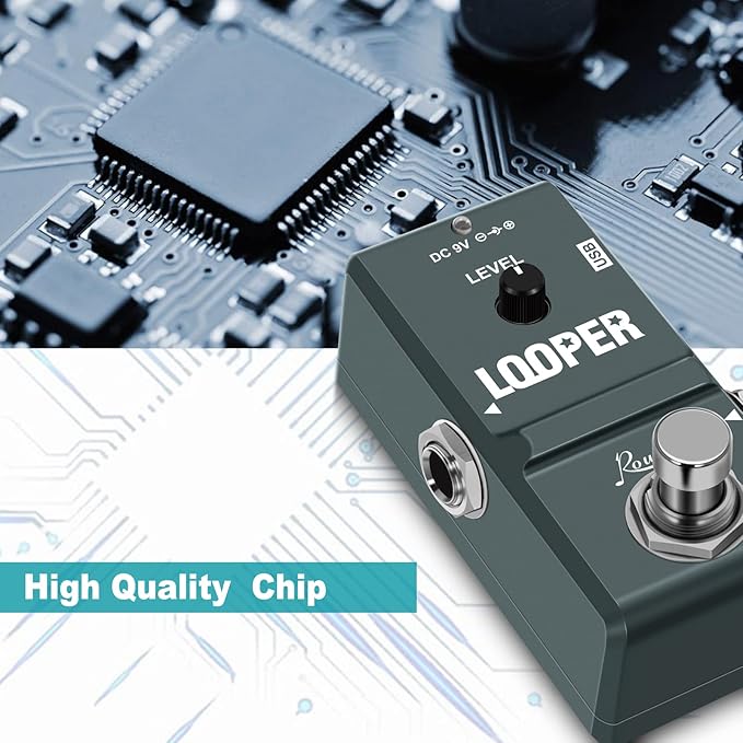 Rowin Tiny Looper Electric Guitar Effect Pedal 10 Minutes of Looping Unlimited - Image 3