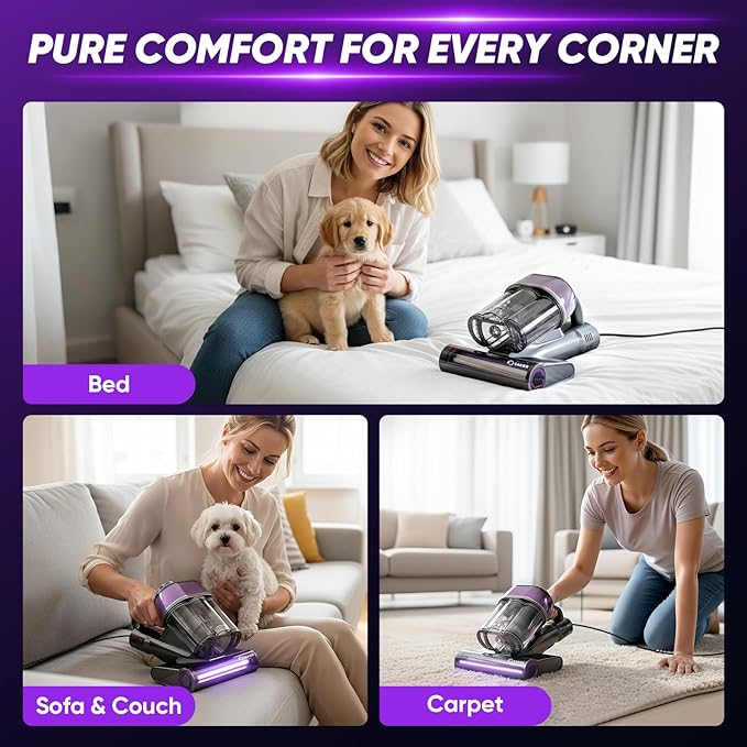 Saker Mattress Vacuum Cleaner, Handheld Bed Vacuum - Image 9