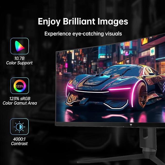 KTC 34 Inch Ultrawide Monitor, 180Hz WQHD 3440X1440 Curved Gaming Monitor - Image 3