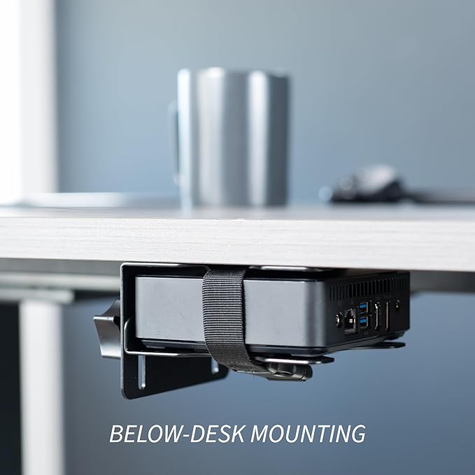 VIVO Adjustable Thin Client Mini PC Mount Bracket, CPU VESA Under Desk and - Image 7