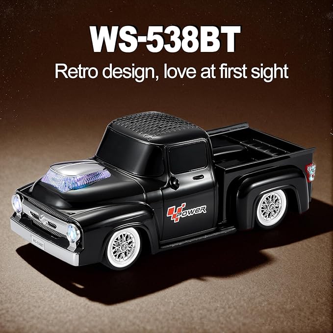 Vintage Pickup Truck Bluetooth Speaker, Retro Truck Model - Image 8
